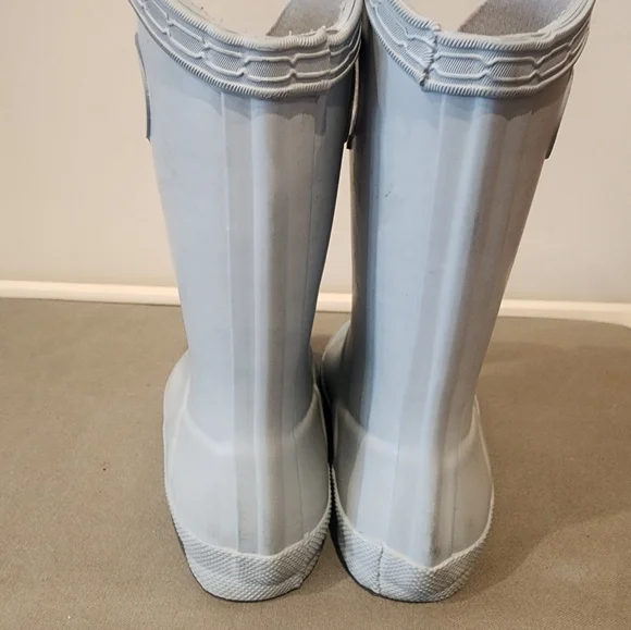 Hunter rain boots toddler girls size 7B/8G Light Grey - Picture 4 of 8